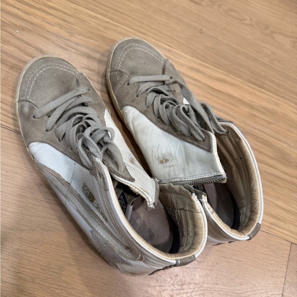 Golden Goose White and Gray Sneakers - Picture 2 of 5